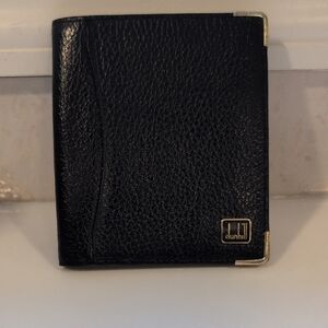 Dunhill Black Pebbled Bifold Wallet EUC